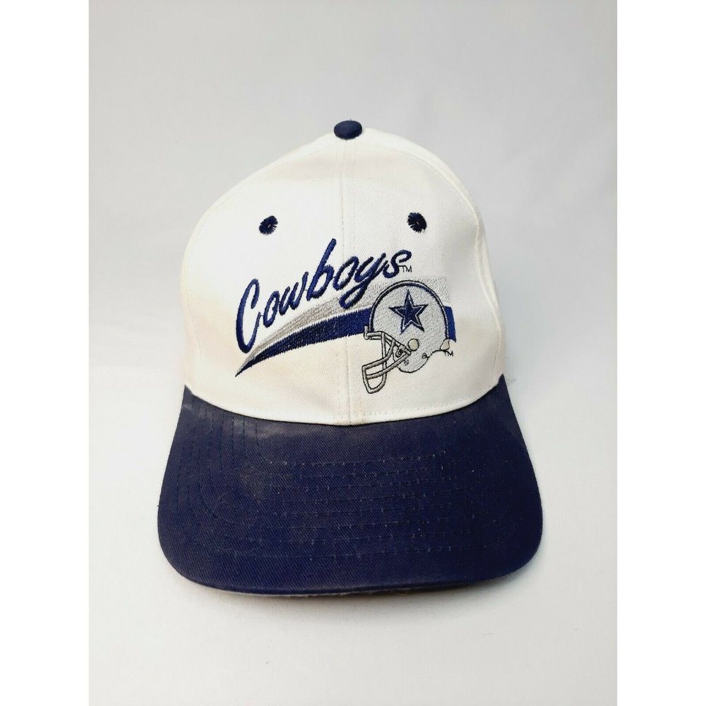 Dallas Cowboys NFL Vintage Snapback Hat Cap Annco White Blue RARE